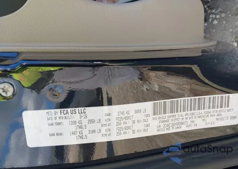 2016 Chrysler Town & Country Touring из США, поврежденный, VIN 2C4RC1BG4GR300171